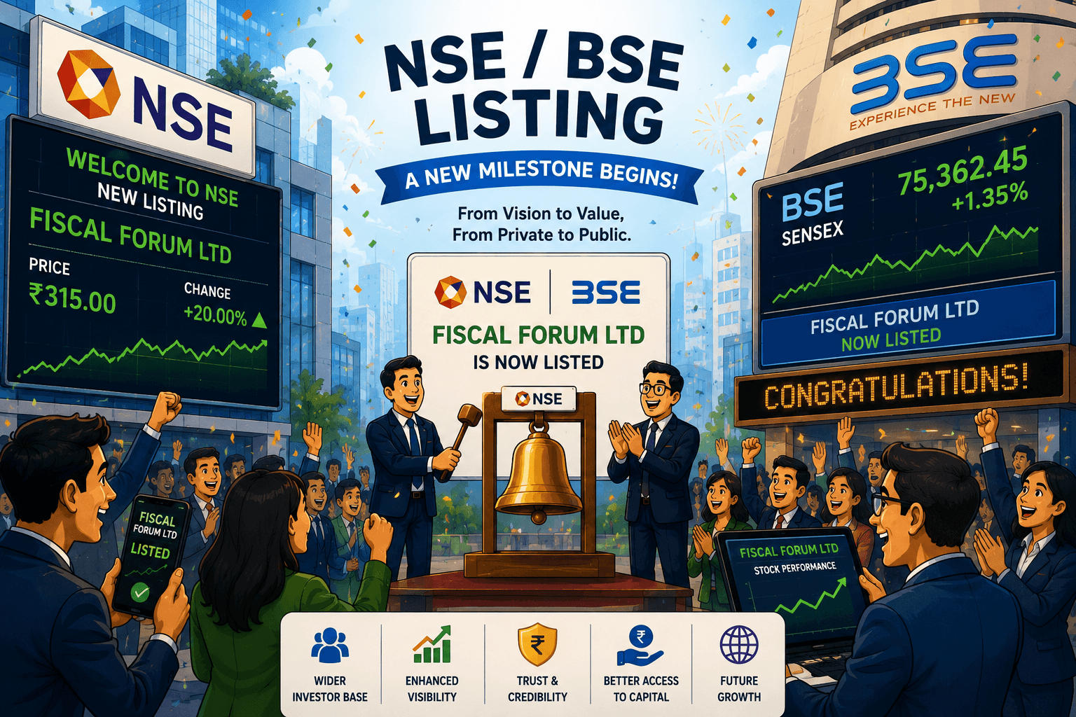 NSE/BSE Listing