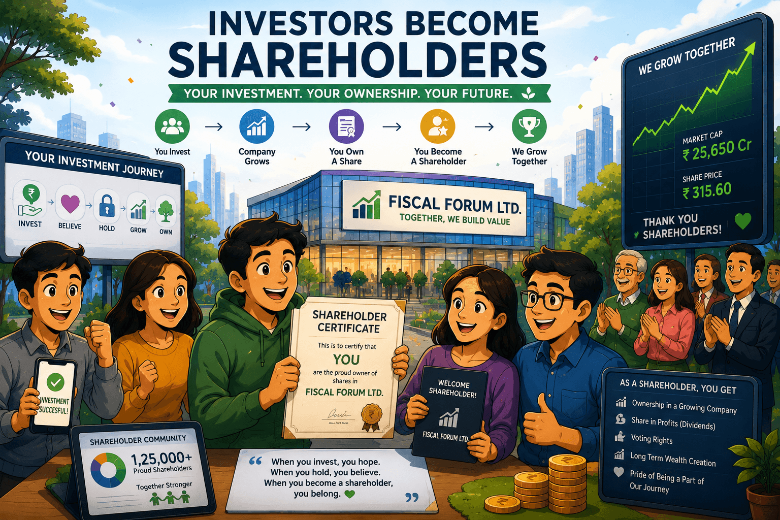 Investors Become Shareholders