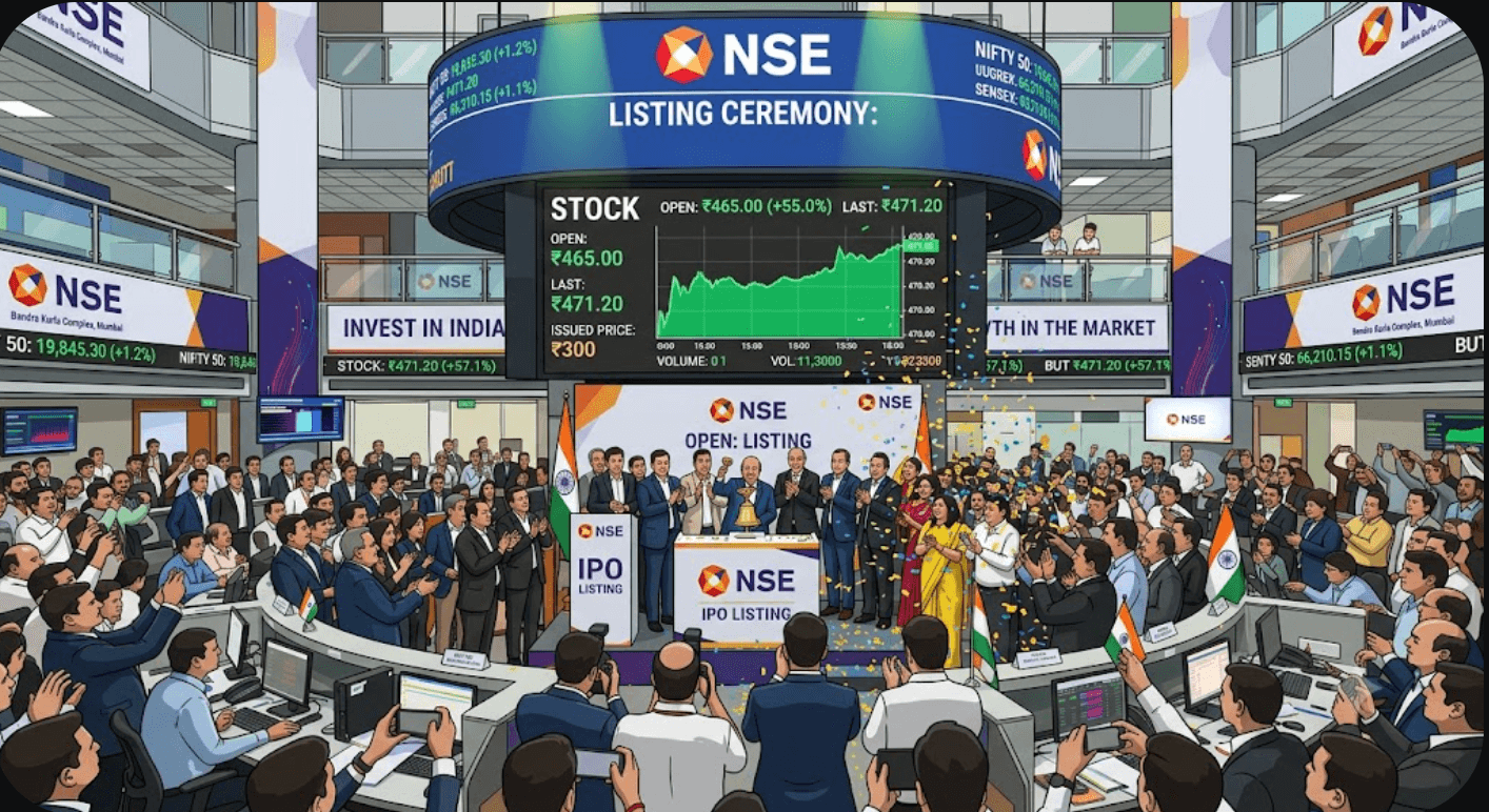 NSE listing ceremony โ company goes public